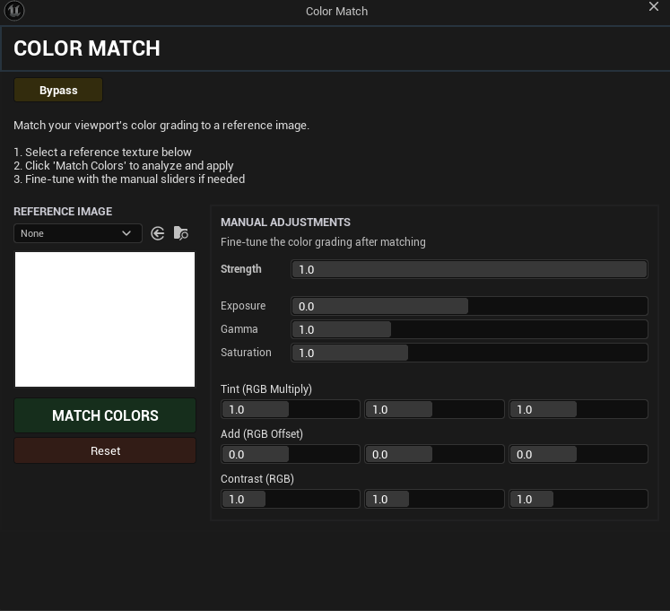 ColorMatch window