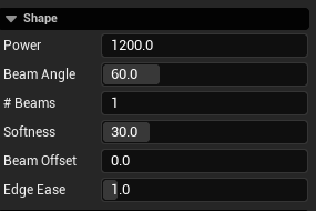 IES Master Studio shape controls