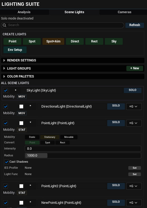 Scene Lights management 1