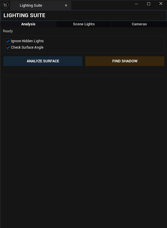 Lighting Suite opening and tabs 2