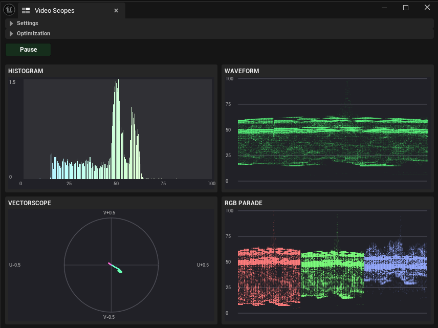 VideoScopes interface 1
